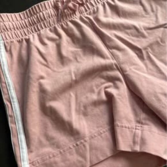 Adidas Women’s 3-Stripes Pink Athletic Shorts – Size Small - Picture 3 of 5